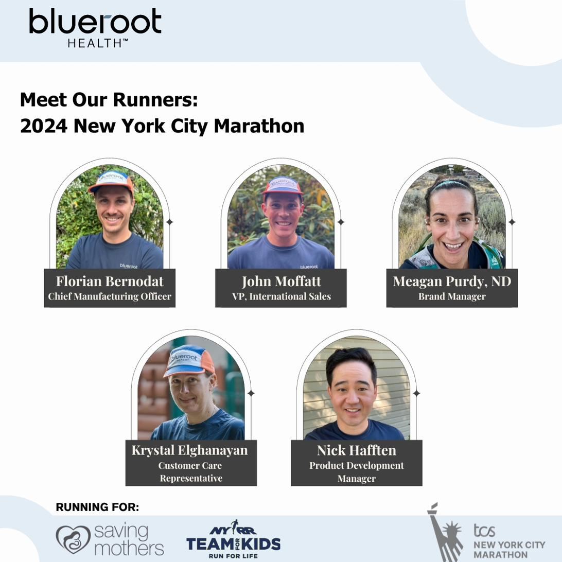 Meet Our Runners: the Blueroot Health 2024 New York City Marathon team
